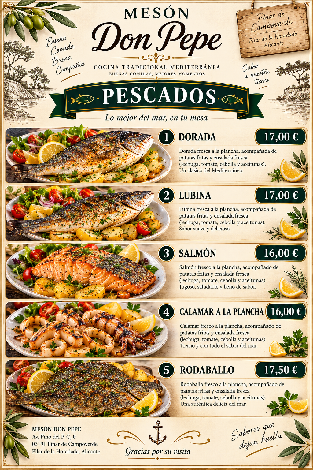 Pescados · Mesón Don Pepe